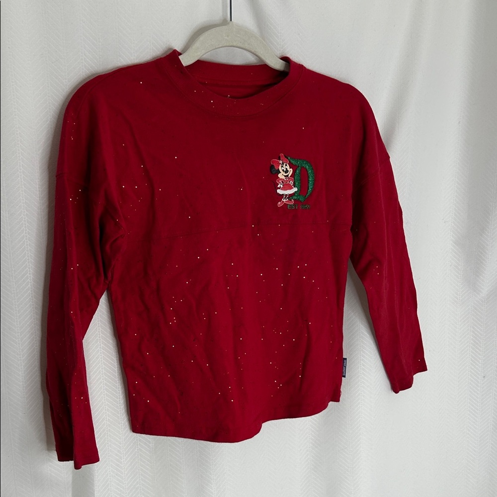 Disney Kids Red Long Sleeve Tee with Minnie Mouse